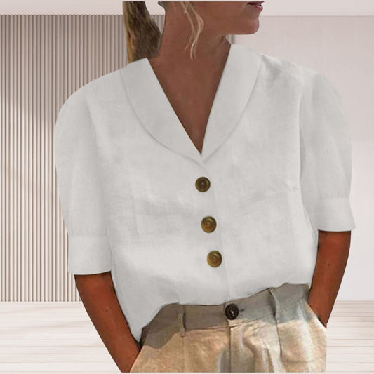 Bertha - Top con cuello y botones
