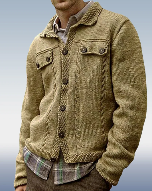 Elegante jersey de un hombro con botones y puños