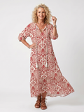 Damska Sukienka Maxi Paisley Boho