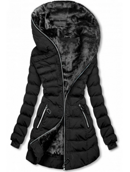 Chaqueta con capucha cálida y elegante