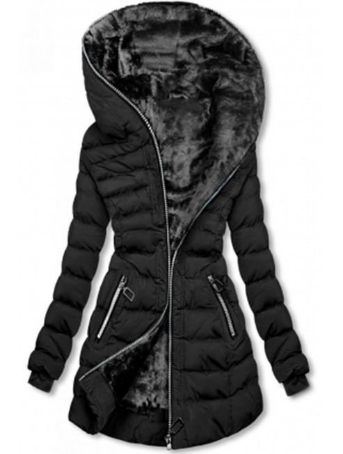 Chaqueta con capucha cálida y elegante