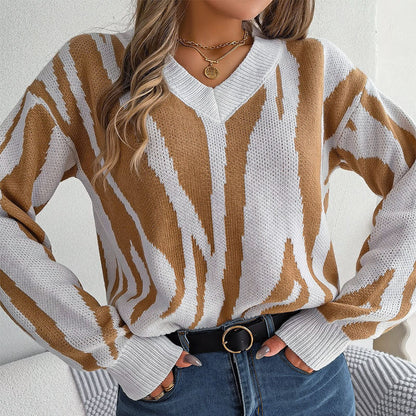 Jersey Warona | Jersey de punto con bloques de color para mujer