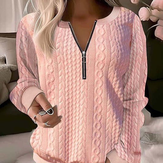 Lyra | jersey casual de punto con media cremallera