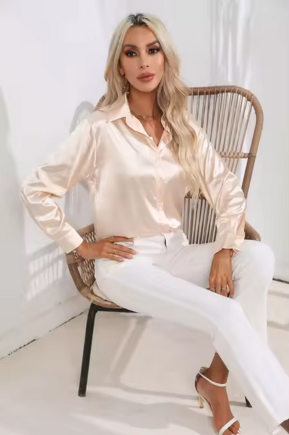Eline | Blusa de lujo de manga larga