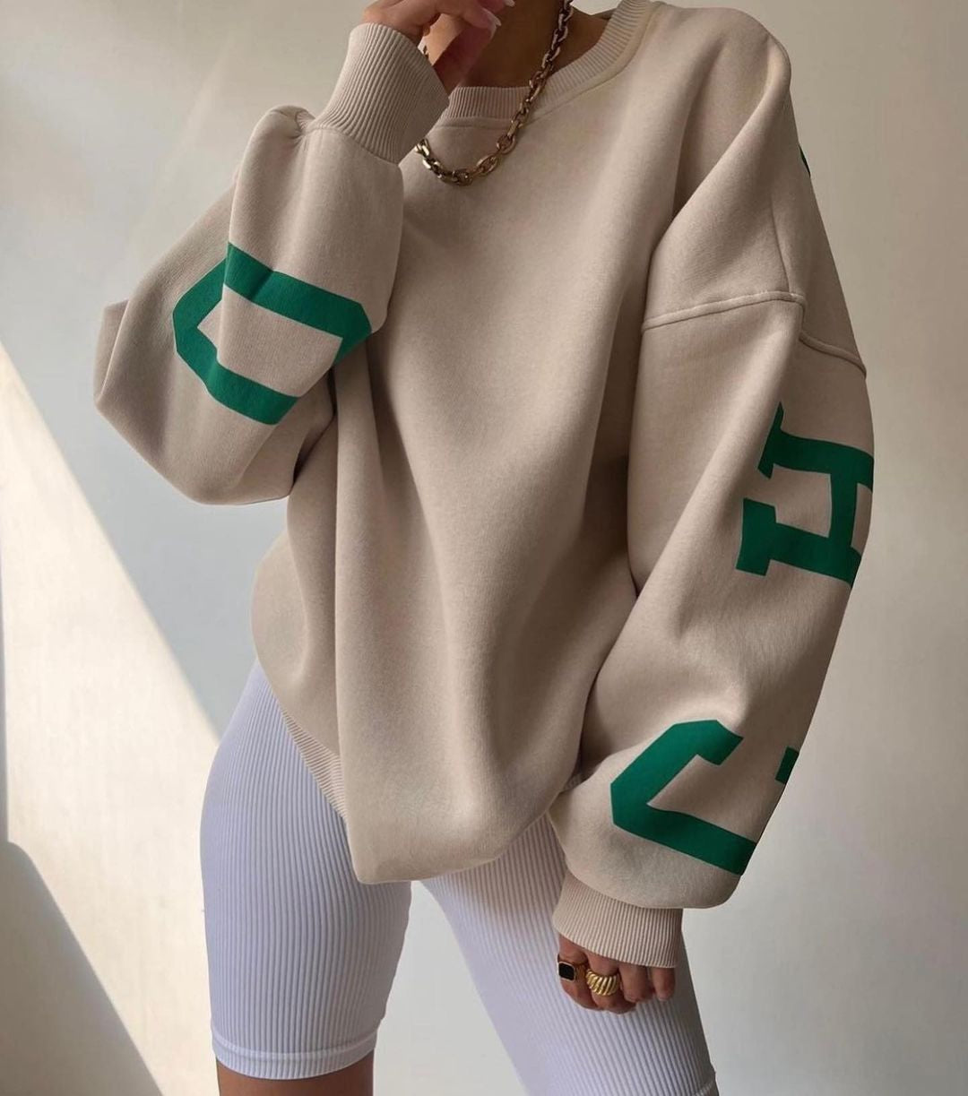 Sudadera oversize de mujer