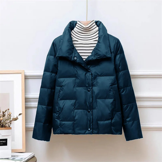 Chaqueta puffer esencial para el estilo y la comodidad de las mujeres en invierno