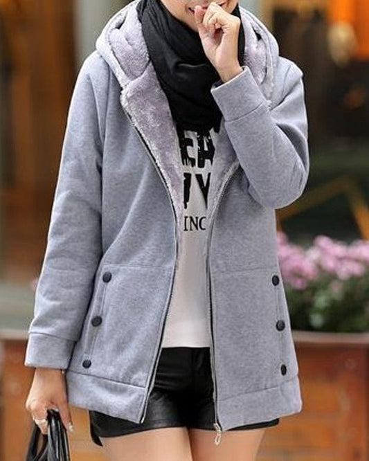 Chaqueta versátil con capucha para mujer