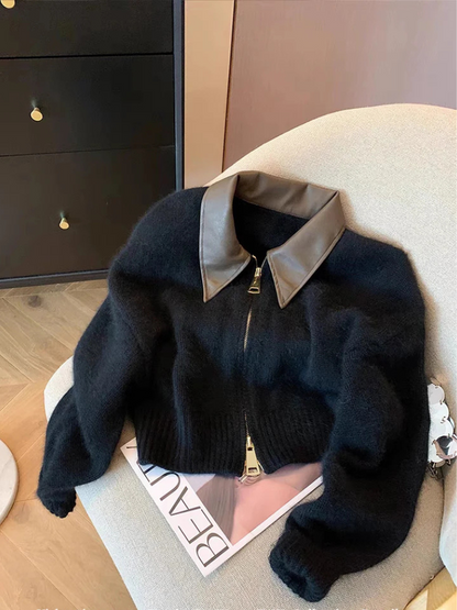 Chaleco Zettie | Chaleco de lana con cremallera para mujer