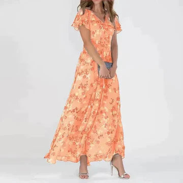 Josephine - Vestido largo de verano con estampado floral