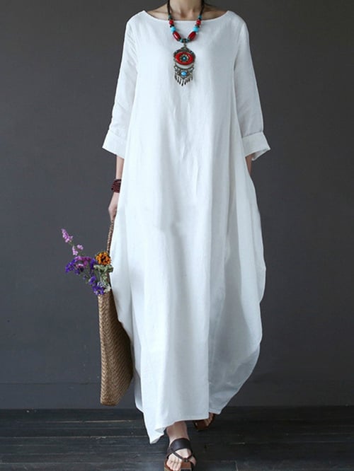 Vestido de mujer holgado en talla grande