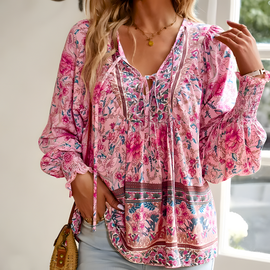 Calliopen | Blusa Floral Mujer | Elegante