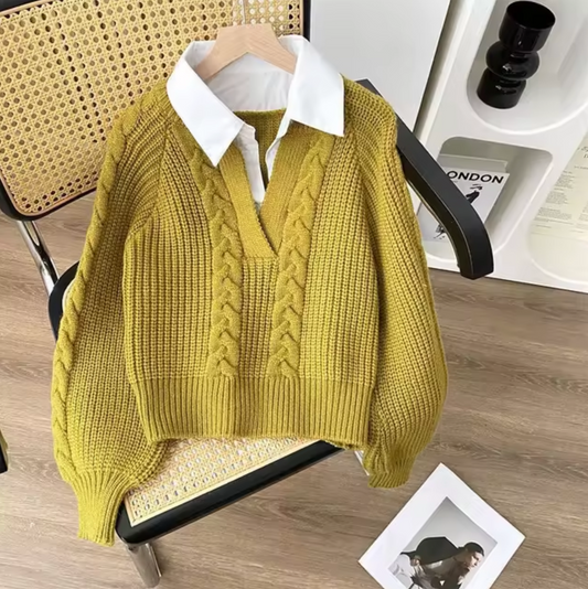 Addie - Jersey de punto con cuello