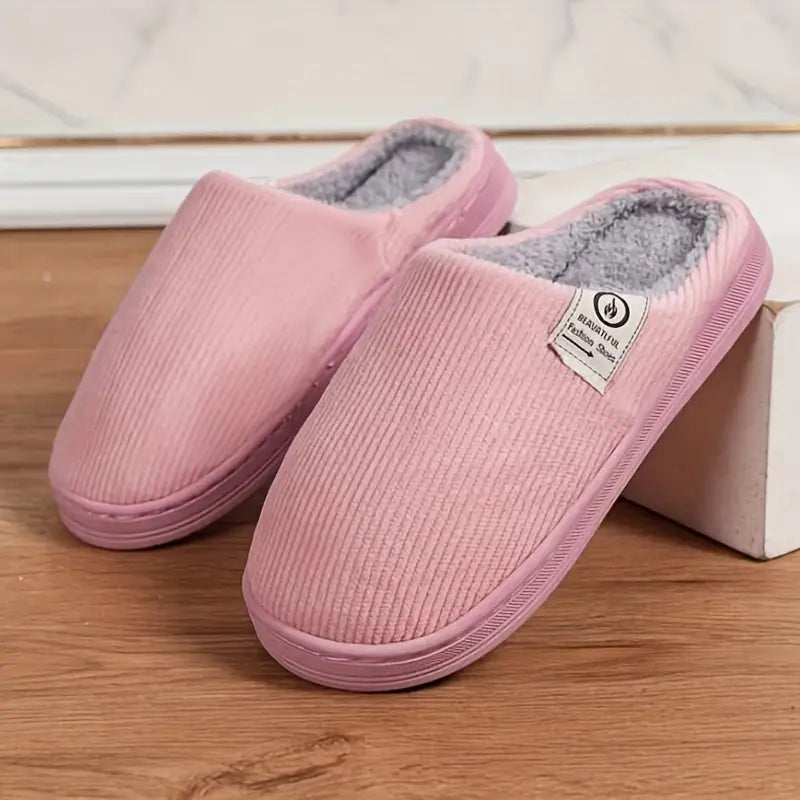 Acogedoras zapatillas de invierno | Rosa | Cálidas y acogedoras | Perfectas para las noches frías