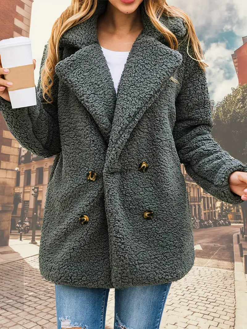 Chaqueta de punto de felpa