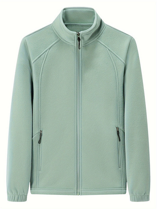 Nina | Chaqueta de felpa para mujer con cuello alto y manga larga