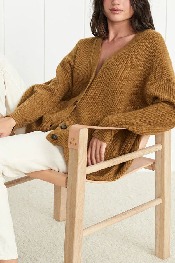 Chaleco Uma | Chaleco con botones y cuello en V holgado