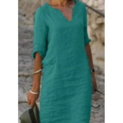 Vestidos con cuello en V para mujer