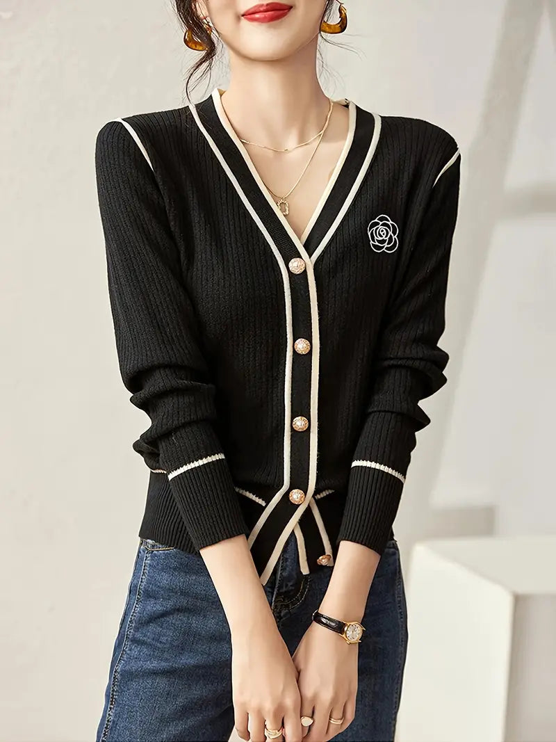 Chaleco Zelia | Chaleco Casual Abotonado Cuello V