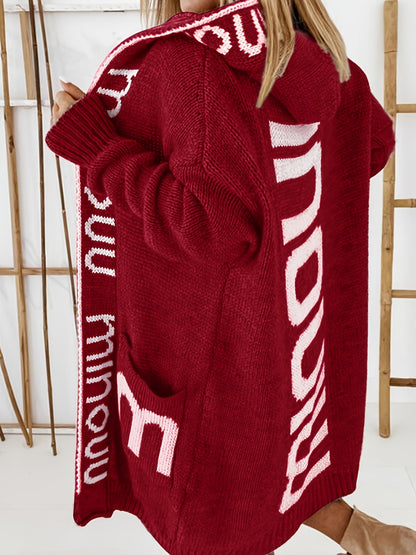 Elisa | Chaqueta con capucha y cuello estampado para mujer - Ideal para todas las temporadas