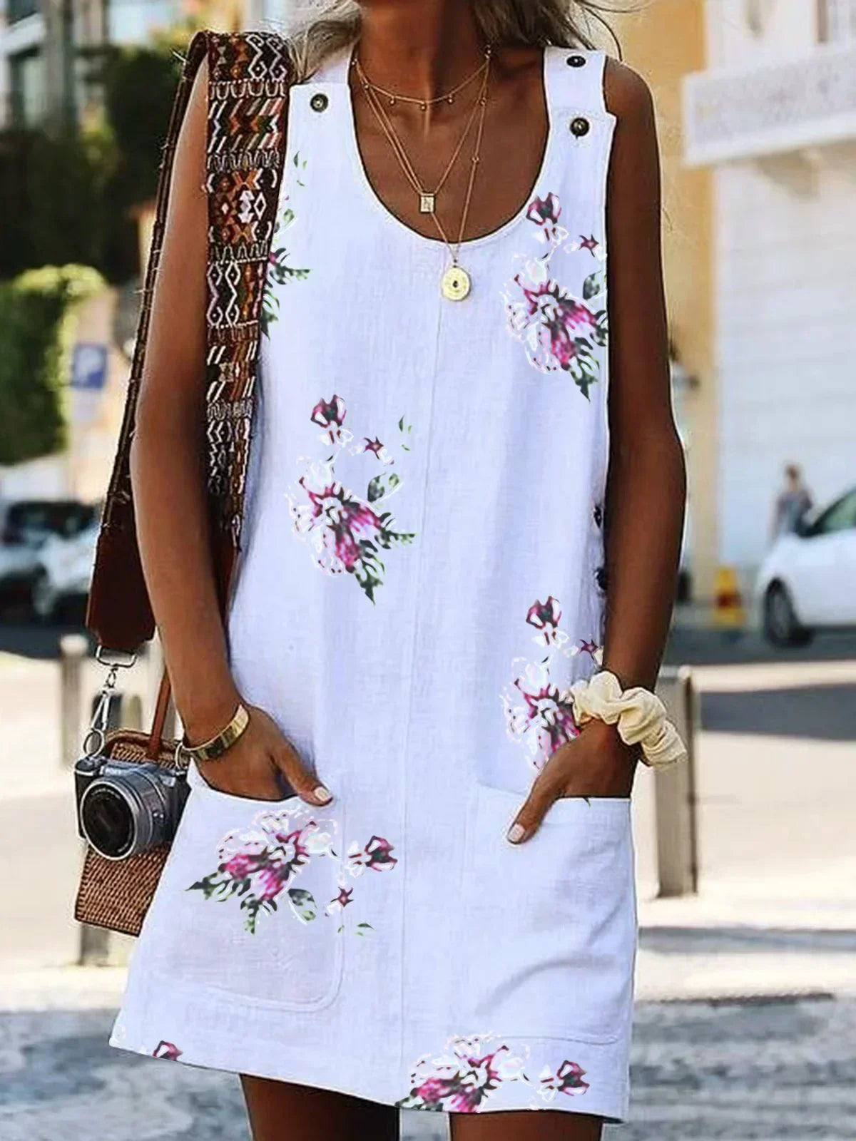 vestido de verano con botones