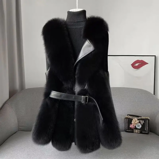 Elegante chaleco de invierno para mujer
