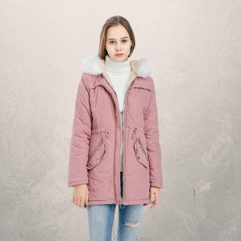 Anne - Elegante parka de piel sintética