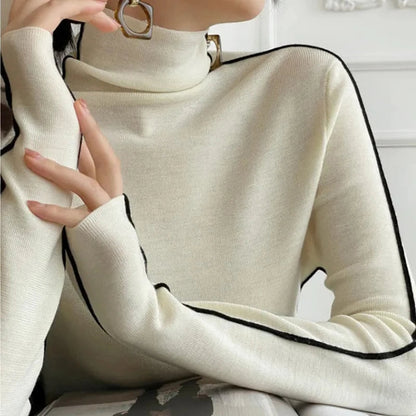 Ulyana Sweater | Jersey de punto de cuello alto para mujer