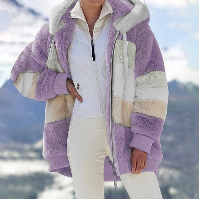 Chaqueta polar con capucha | Azalea