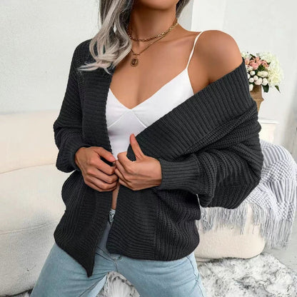 Gigi - Chaleco de punto de manga larga para mujer