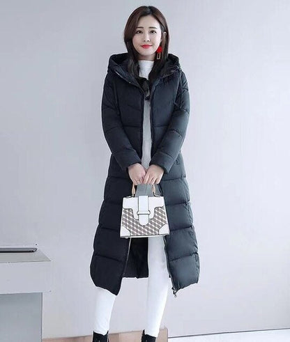 Chaqueta casual de plumón slim-fit con capucha para mujer | Ideal para otoño/invierno