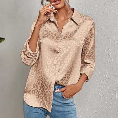 Blusa Ubelia | Blusa Leopardo Manga Larga