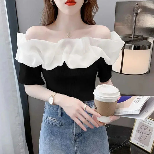 Katherin | Elegante blusa de manga corta