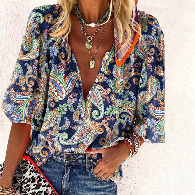 SAMANTHA | Blusa étnica vintage