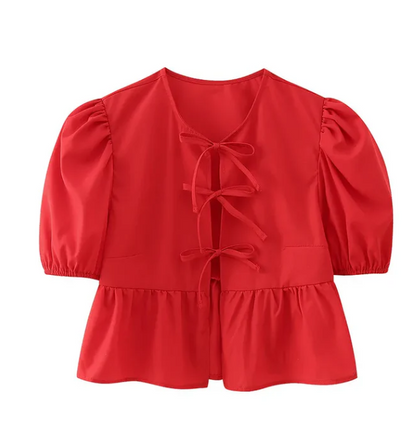 Blusa de popelina