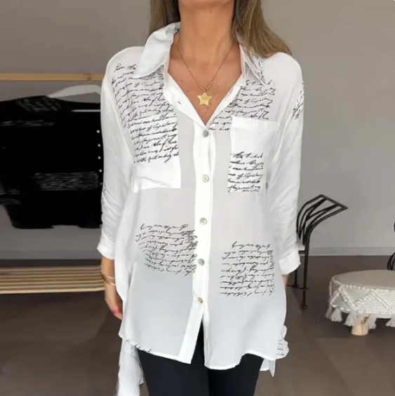 Helena - Blusa abotonada elegante y cómoda