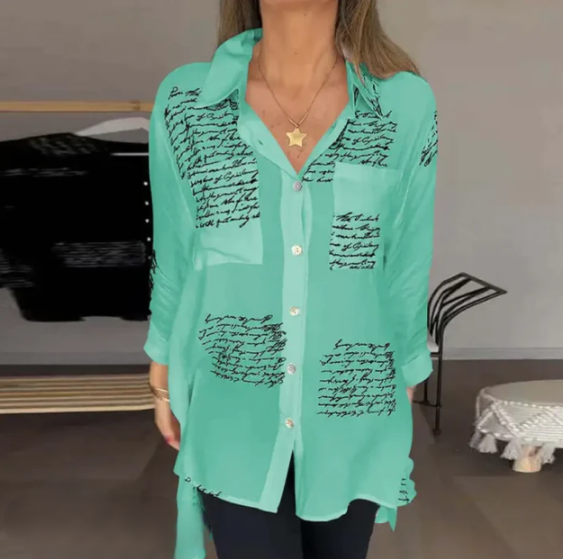Helena - Blusa abotonada elegante y cómoda