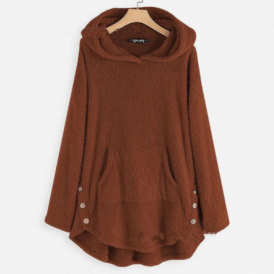 Sudadera con capucha cálida y cómoda para mujer