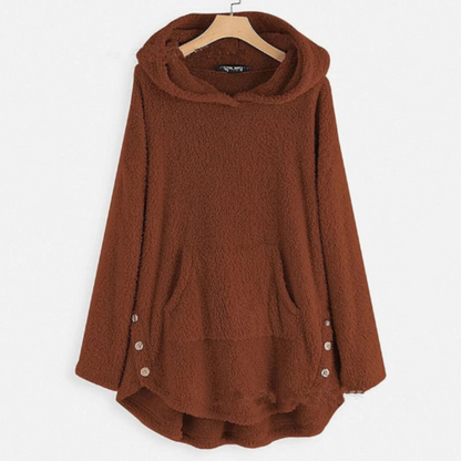 Sudadera con capucha cálida y cómoda para mujer