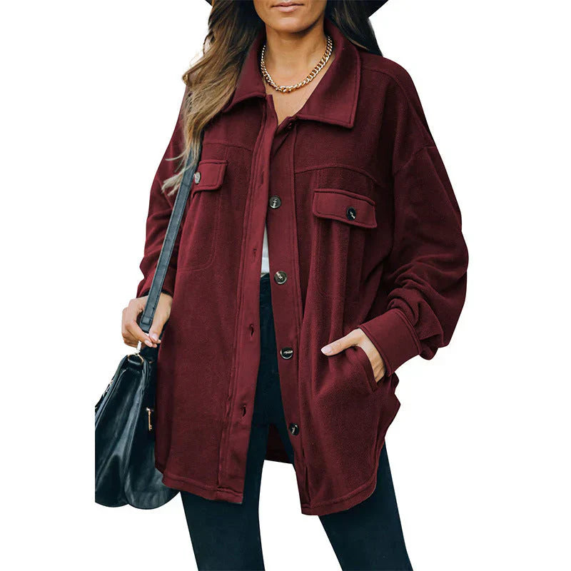 Elise | chaqueta de botones de forro polar