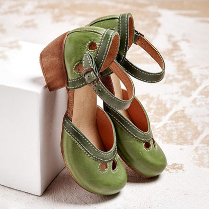 Yolanda® | Cómodas sandalias de tacón bajo