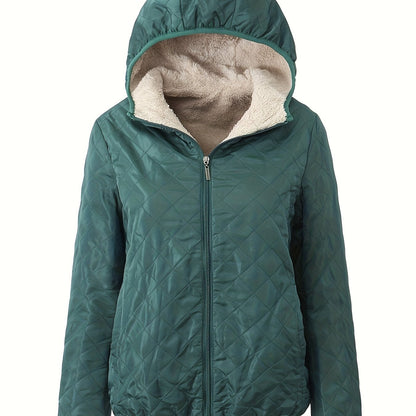 Emma | Chaqueta acolchada con cremallera y capucha