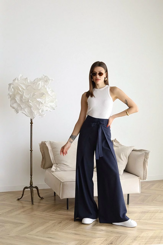 Acantha - Elegantes pantalones anchos para mujer
