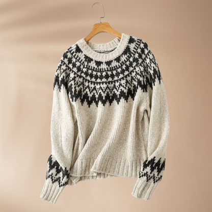 Mira | Jersey de lana cálida para mujer en gris