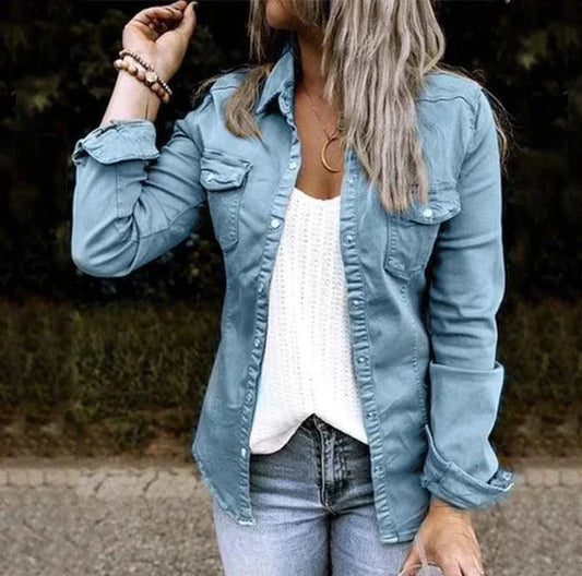 Chaqueta elegante de largo medio