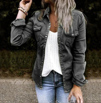 Chaqueta elegante de largo medio