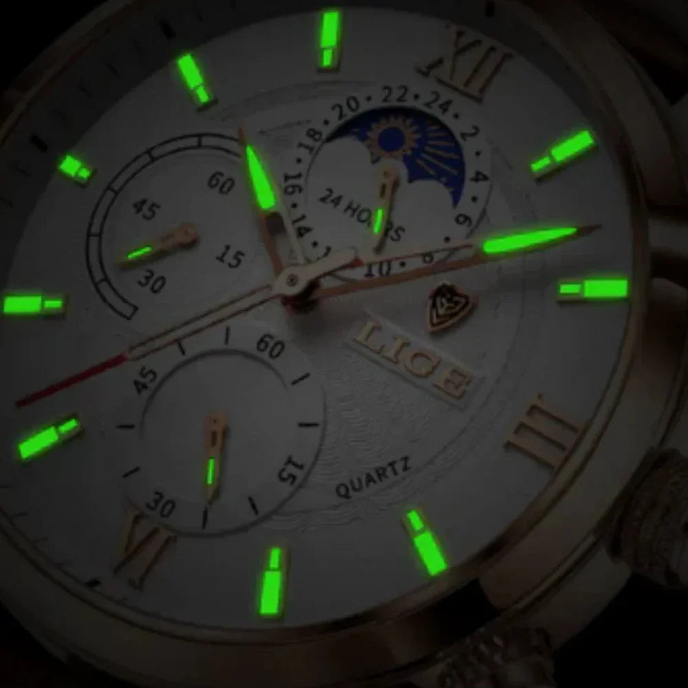 Męski Zegarek Chronograf Biurowy
