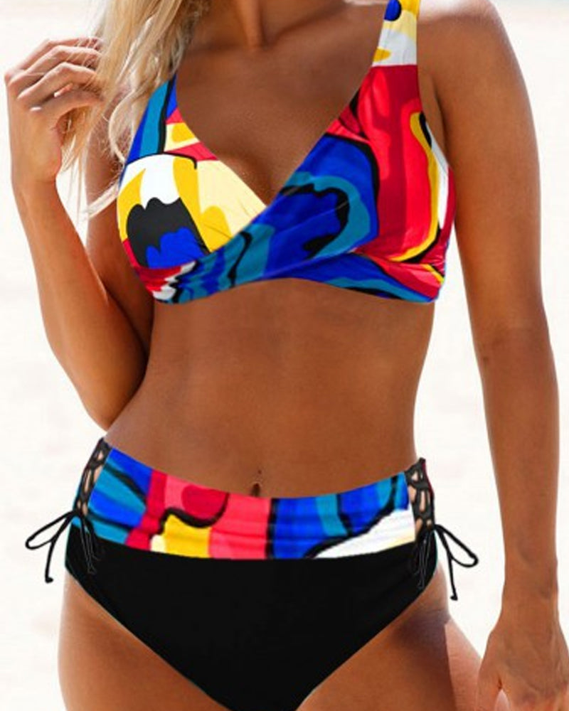Traje de baño bikini de colores