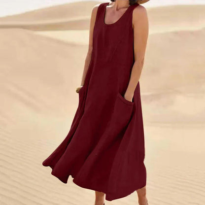 Vestido sin mangas para mujer