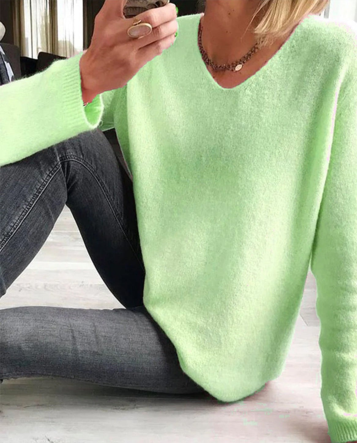Mila | Jersey de mujer de manga larga, sencillo, elegante y cómodo