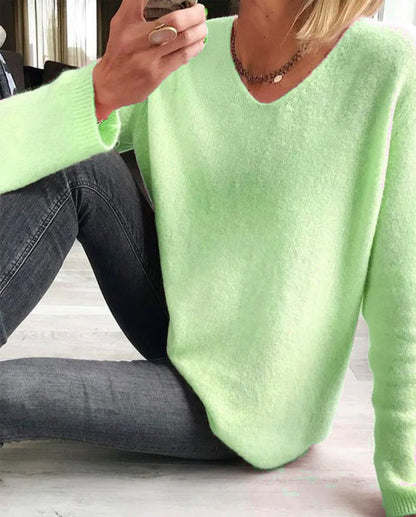 Mila | Jersey de mujer de manga larga, sencillo, elegante y cómodo